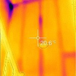 Termowizja, badanie termowizjne, ściana